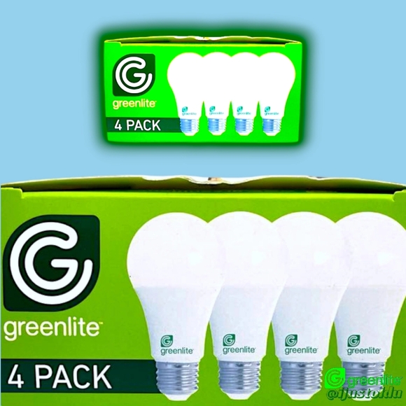 Greenlite 4pack of 9W A19 60W Equivalent LED Bright White Household Bulbs - Picture 13 of 16